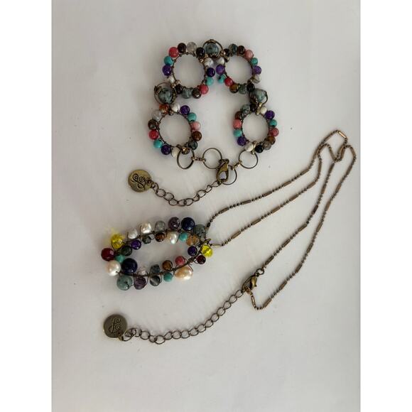 plunder Jewelry - Plunder Brand Jewelry Necklace Bracelet Beaded Natural Stones Boho Cottagecore